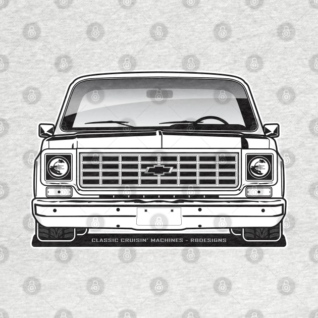 1975-1976 Squarebody Chevrolet C10 Blazer Suburban BW by RBDesigns